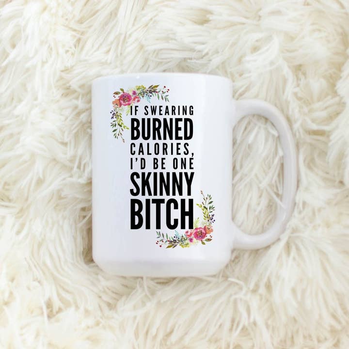 Tasses à café If Sjuring Burned Calories 15 oz pour la vente par SheMugs