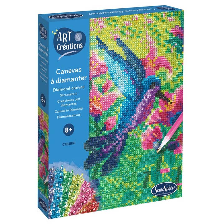 Sentosphère Diamond Art Craft Kit - Hummingbird for wholesale by Just Imagine Toys