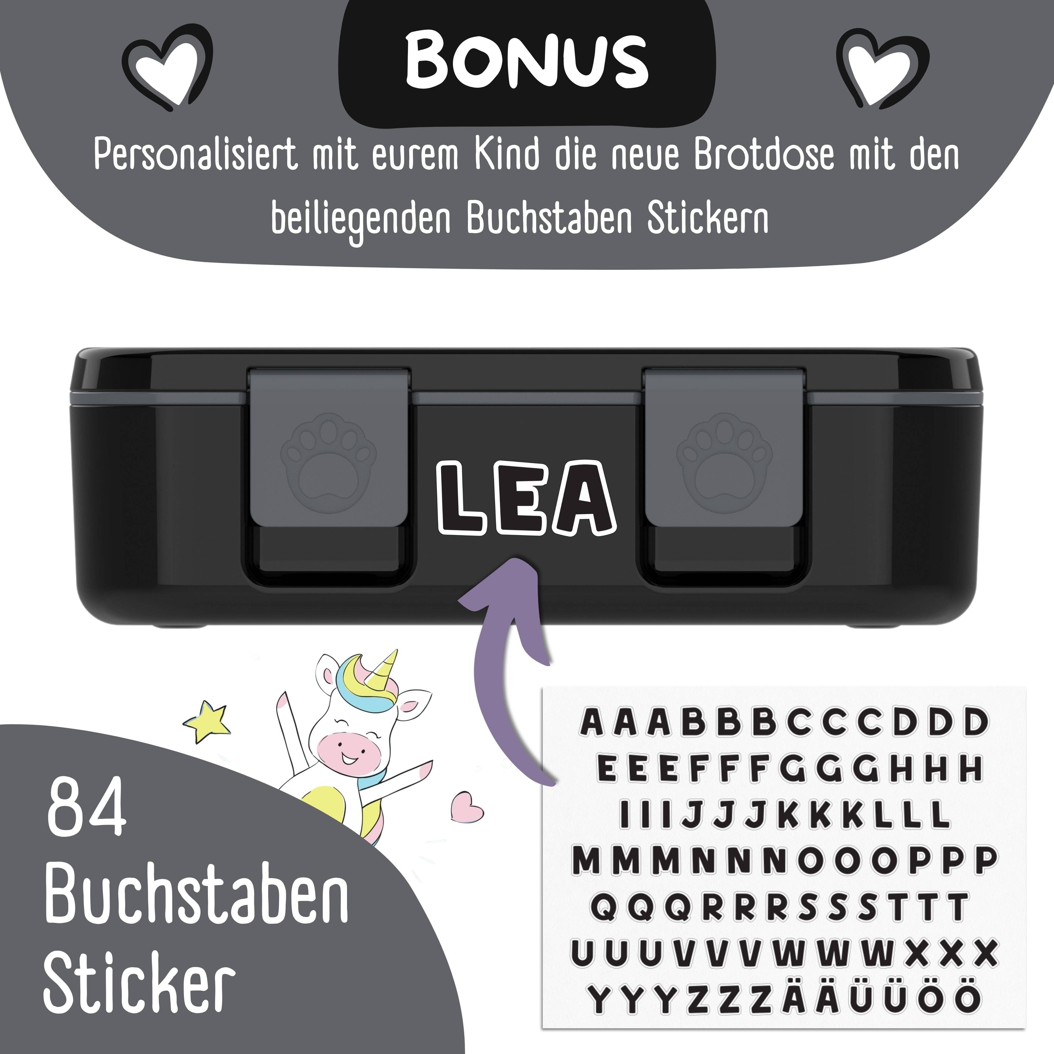 BEARFOOT - Wholesale Lunch Bag/Box - Kids - Lunchbox with compartments, lightweight & leak-proof - Game black13