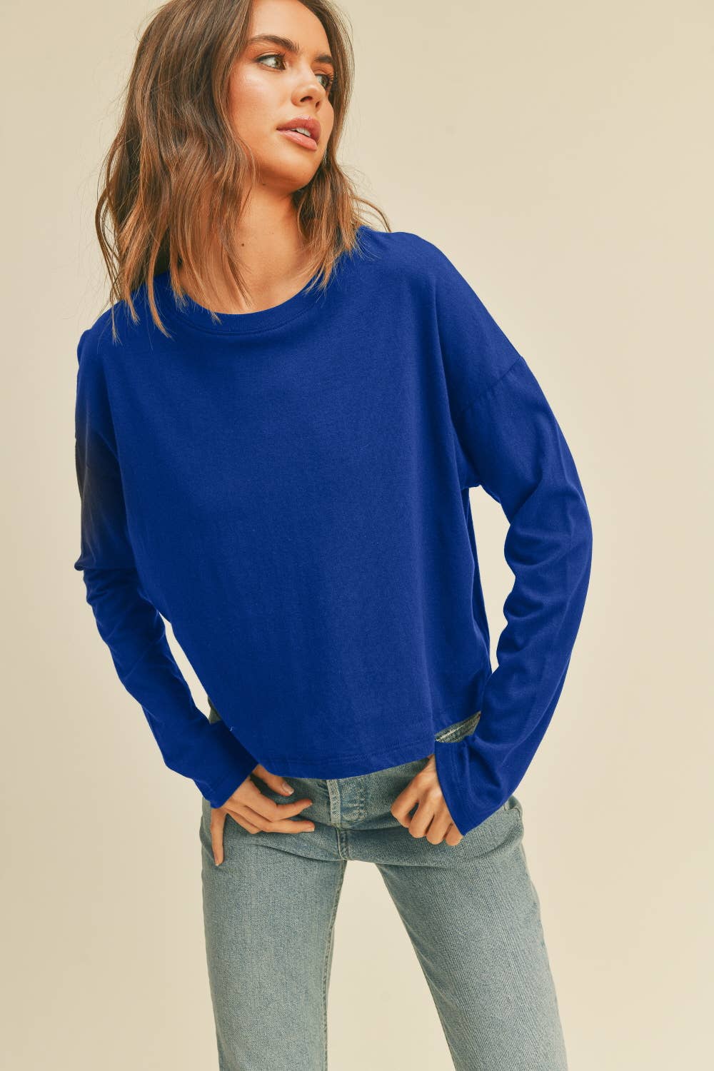 Honestee - Wholesale T-Shirt - Women's - Blank Long Sleeve T-Shirt5