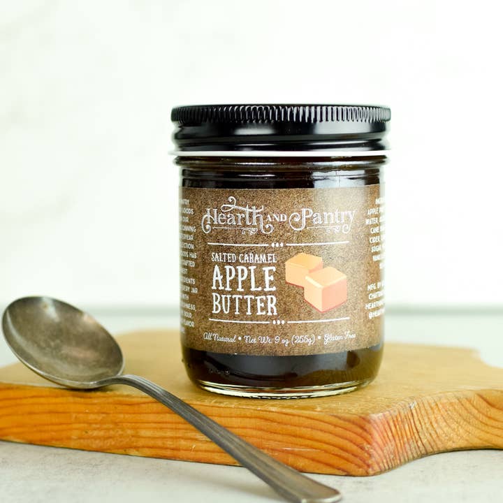 Hearth and Pantry Salted Caramel Apple Butter for wholesale by RogersMade