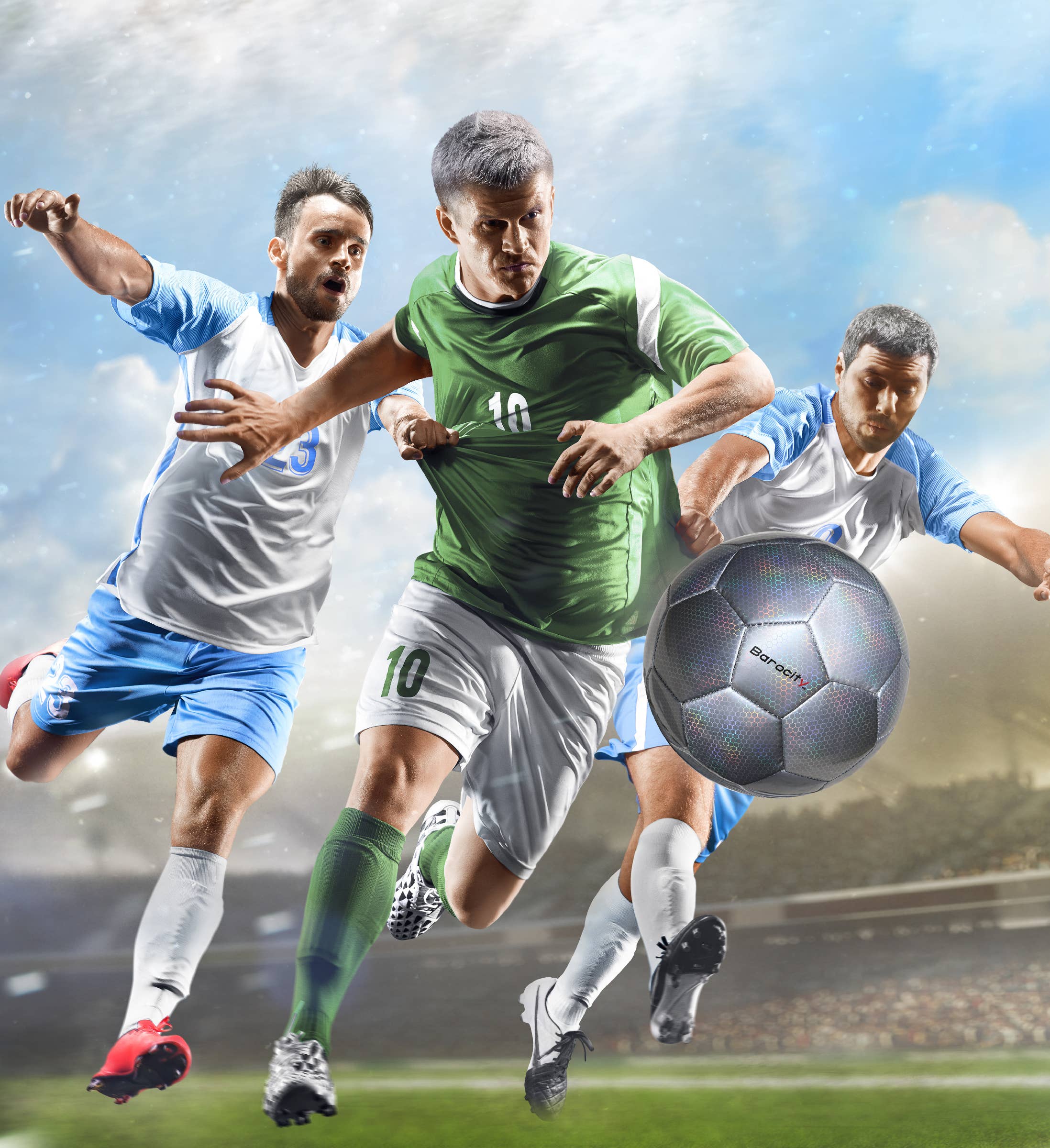 Cota Global - Wholesale Sports ball - Soccer Ball - Silver Modern Pattern - Size 45