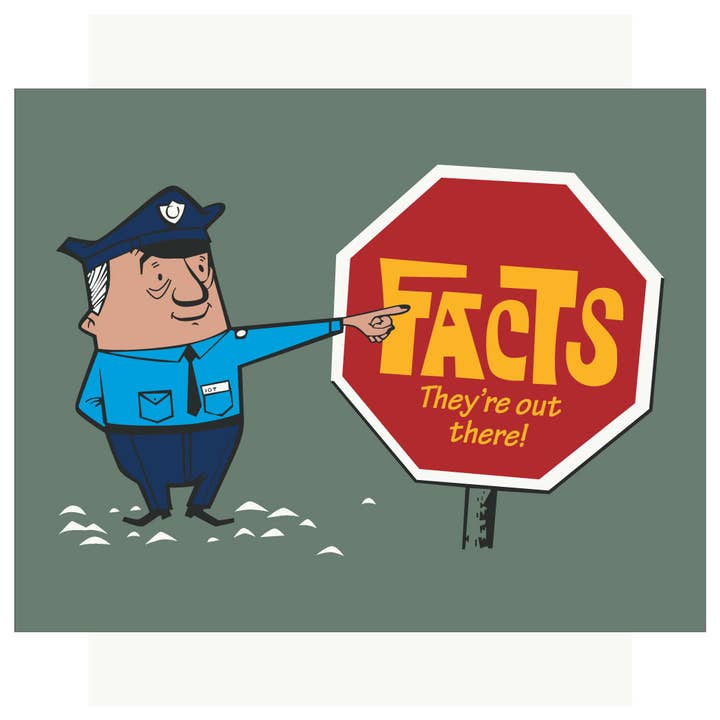 2.5 x 3.5 Facts They're Out There Policeman Magnet for wholesale by Fridgedoor