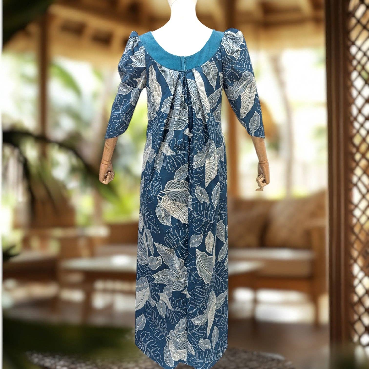 Muumuu Rainbow / DBA Princess Kaiulani Fashions - Wholesale Dress - Women's - Velvet Yoke Formal Hawaiian Dress for Plus Size3