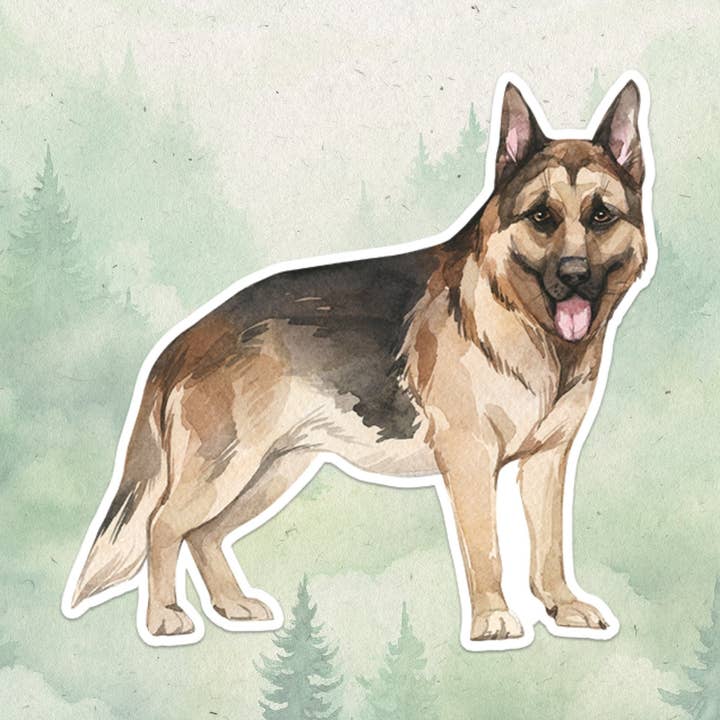 German Shepherd dog sticker for wholesale by Soul Familiar
