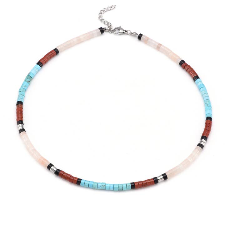 Turkis perlekæde & kvarts for engroshandel hos SIXTY STONES