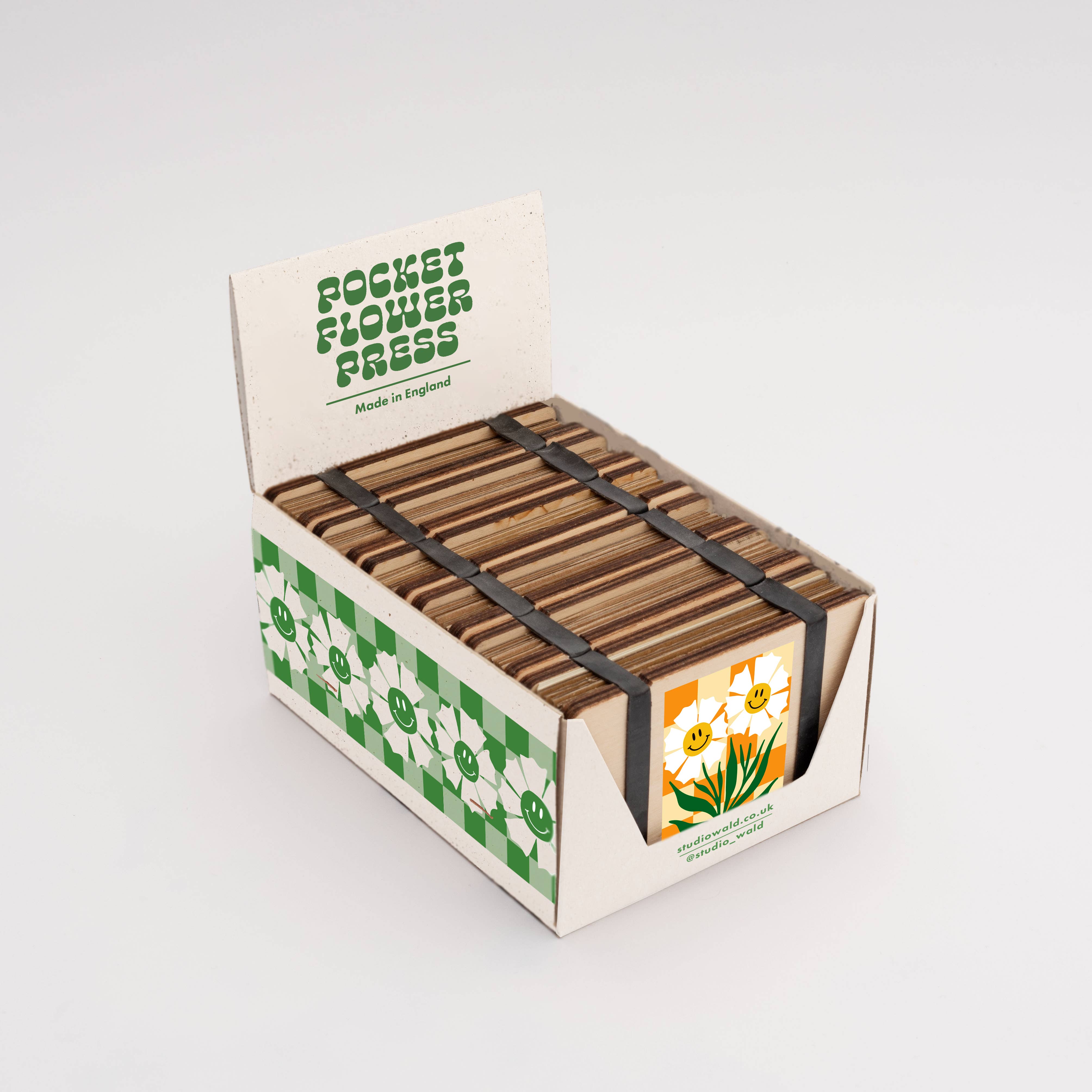 Studio Wald - UK Made - Venta al por mayor Kit de manualidades - Prensa de Flores de Bolsillo - Flor Feliz5