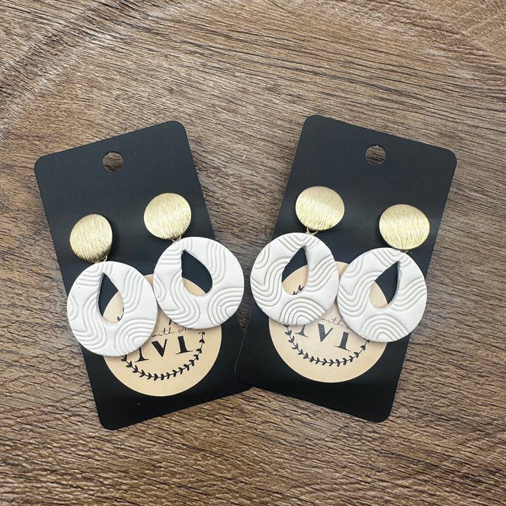 Whitney Polymer Clay Earrings for wholesale by Making with Molli