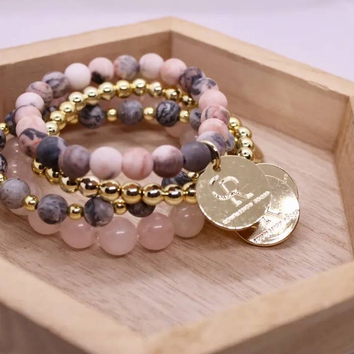 Pink Zebra set for wholesale by Compassion Rocks Jewelry