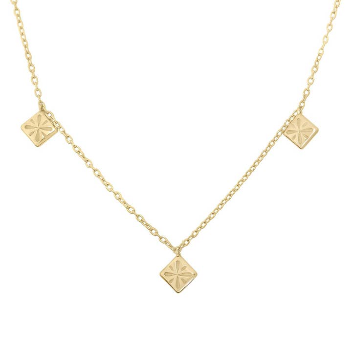 Kiah Halskette - 18 Karat vergoldetes Silber für den Großhandel von Saywite