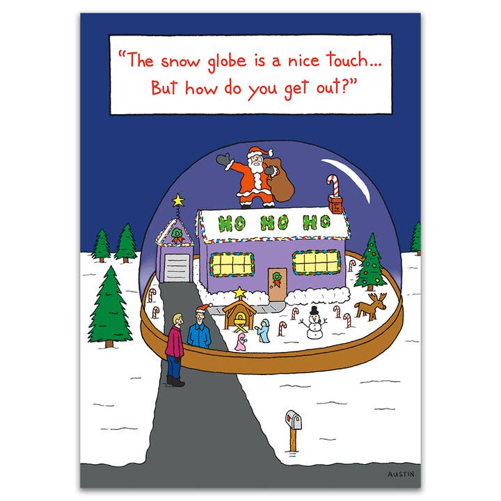 Snow Globe for wholesale by SNAFU Designs - Greeting Cards