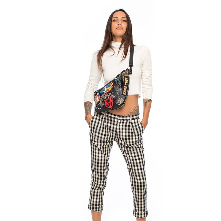 JUNGLE TRIBE – wholesale Crossbody bag – Women's – Woke Lit Anarchy Sling Bag Jungle Tribe and Dust + Beau Collab Piece