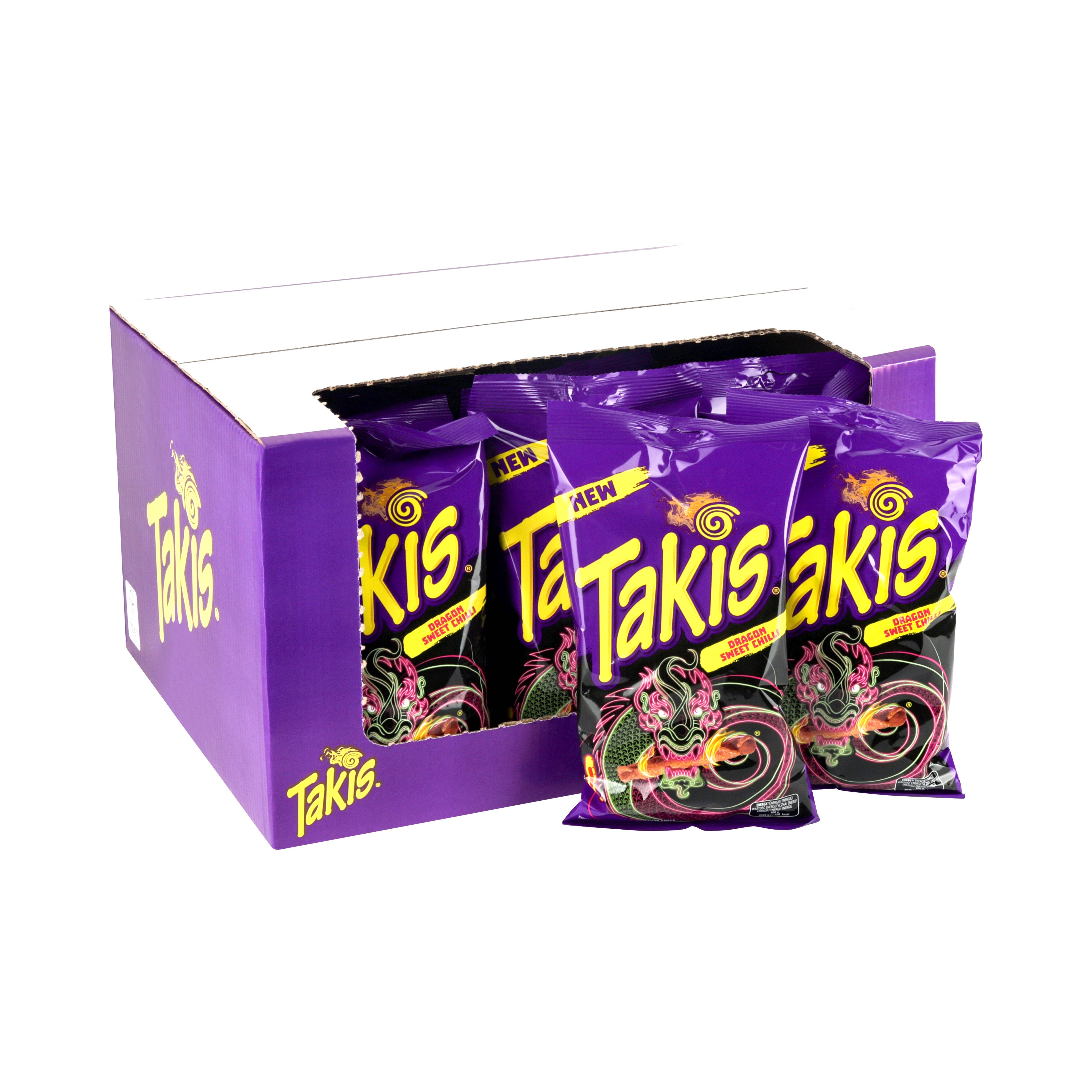 SureShot - Vendita all'ingrosso Patatine - Takis Dragon Sweet Chili - 100 g2