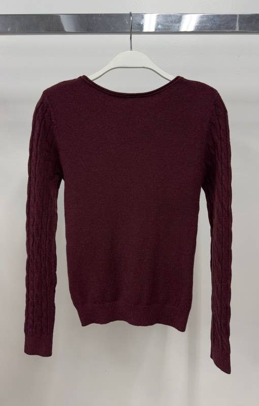 VENTI6 - Wholesale Knit Top - Women's - LONG SLEEVE CABLE KNIT TOP (J151)11