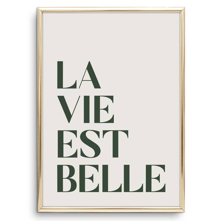 Poster 'La Vie est Belle' für den Großhandel von Tales by Jen