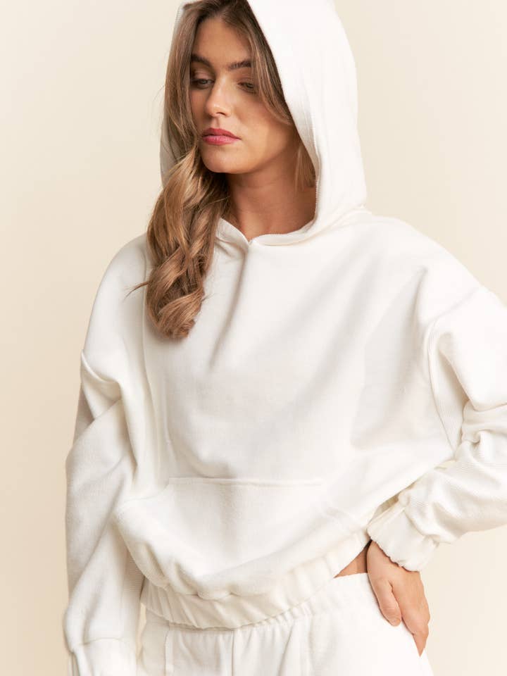 J.NNA - Wholesale Hoodie - Women's - Mineral Washed High Quality Pull-Over Hoodie