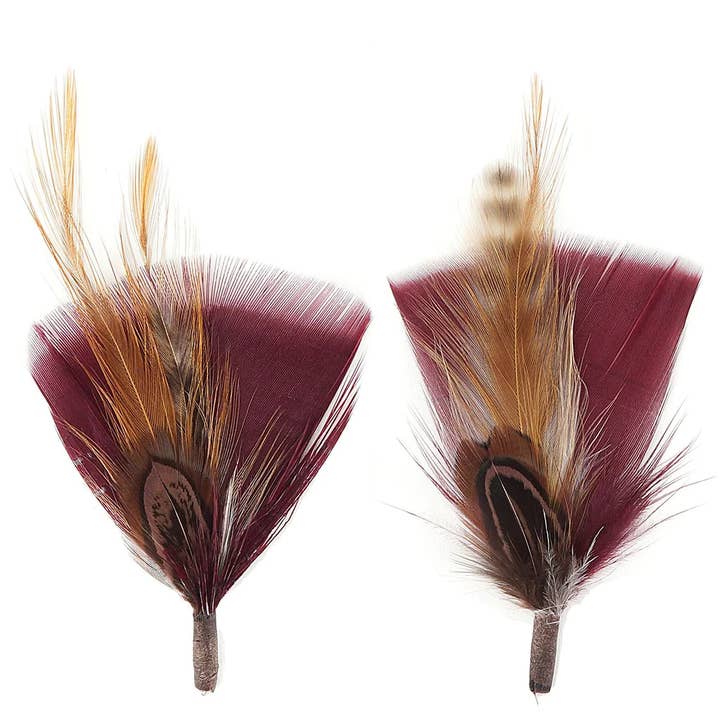 Zucker Feather Products - Wholesale Hat Accessory - Women's - Pheasant-Turkey-Hackle Feather Hat Trims - Natural Hackle