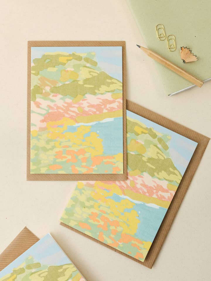 Boscastle Cornwall Greetings Card for wholesale by Claire Paul