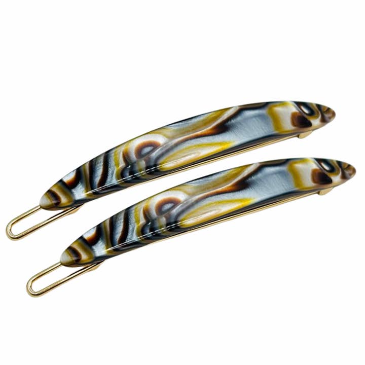 Set di 2 fermagli per capelli piccoli e stretti French Amie - Tige Boule per donne. per la vendita all'ingrosso da parte di Parcelona