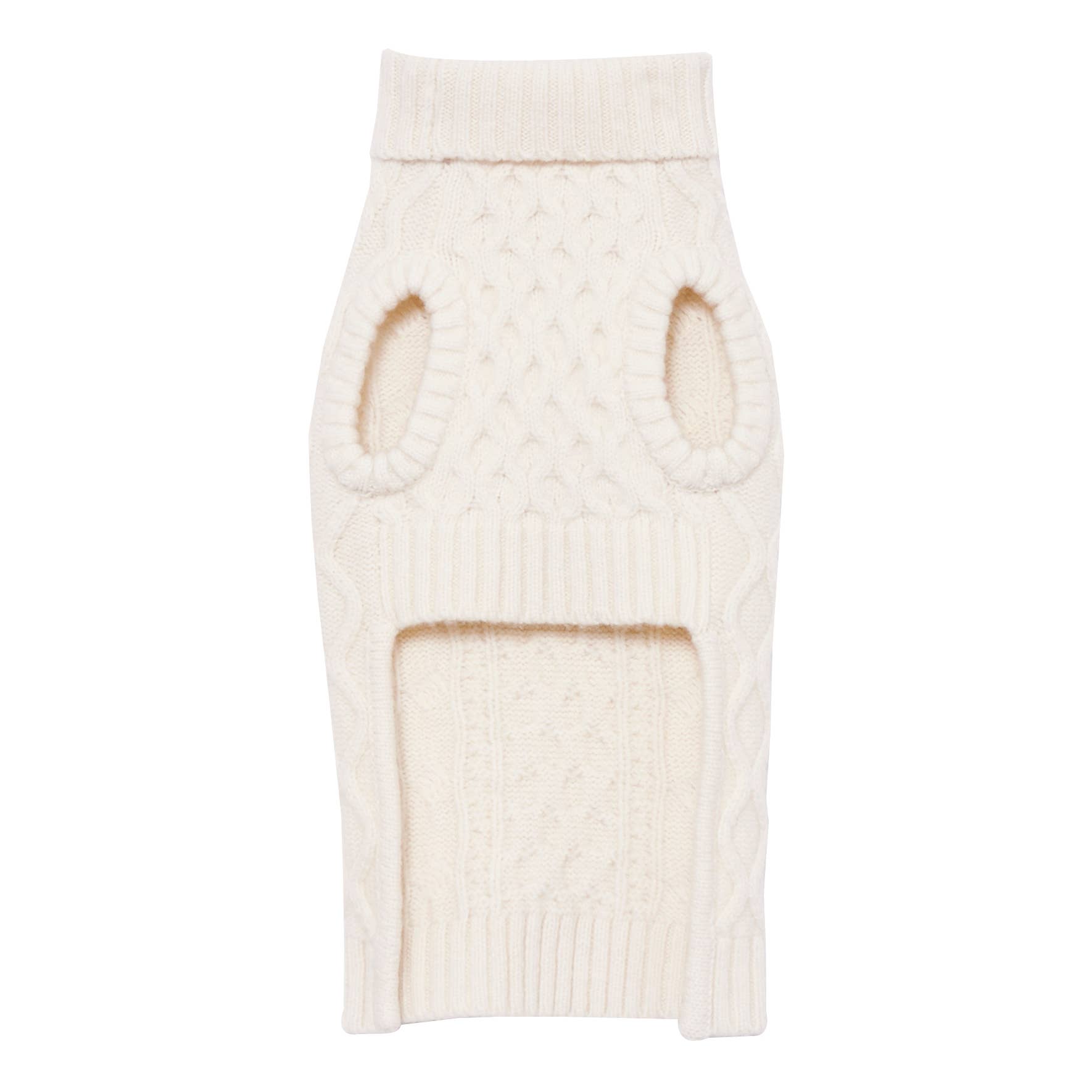 Nooee pet - Wholesale Pet Sweater - Dog - Nooee Pet X Demy Lee Wool Off White Cable Sweater3