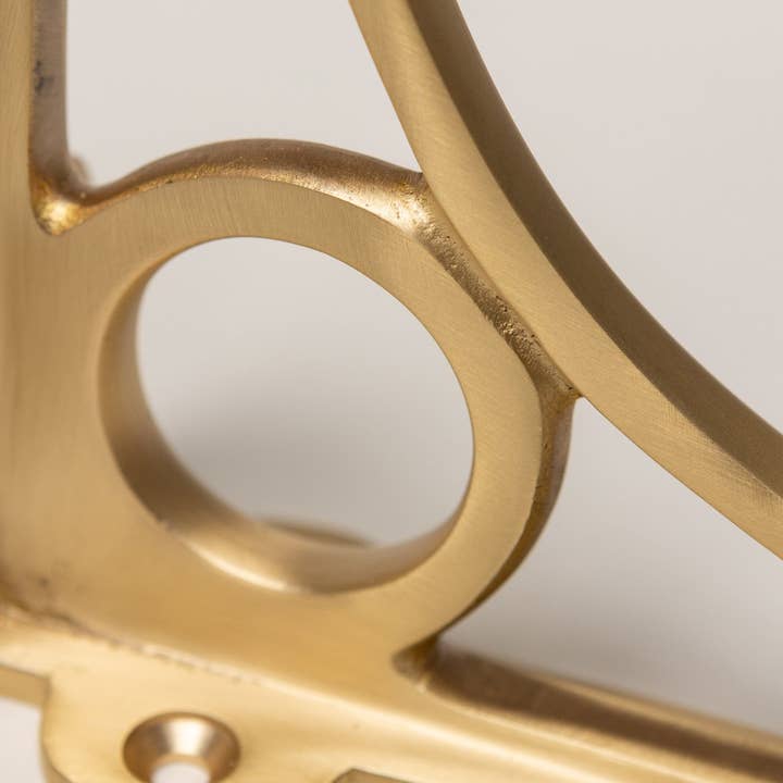 Brass bee - Wholesale Wall Mounted Shelf - Solid Brass Caraxes Shelf Brackets - Satin Brass7