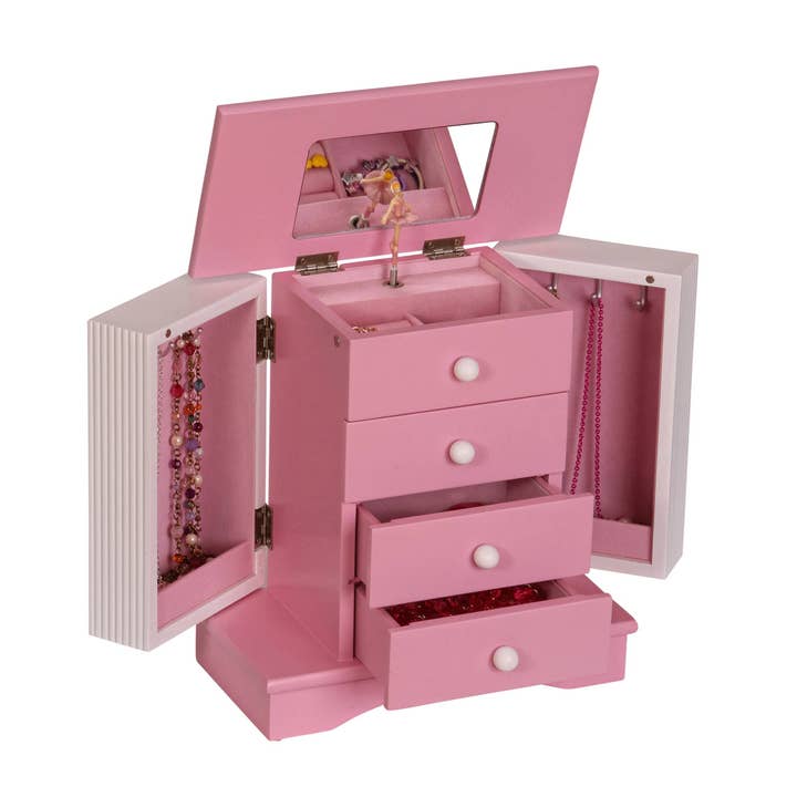 Mele and Co (Canada) - Wholesale Jewelry Box/Organizer - Kids - Mele and Co Elise Girls Wooden Musical Ballerina Jewelry Box0