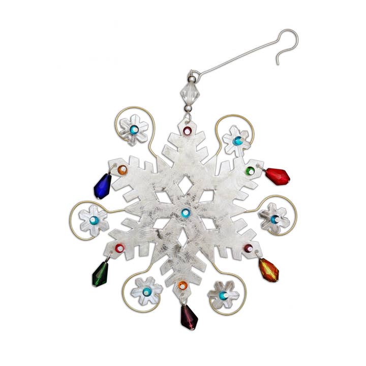 Pilgrim Imports - Wholesale Ornament - Silver Snowflake Ornament