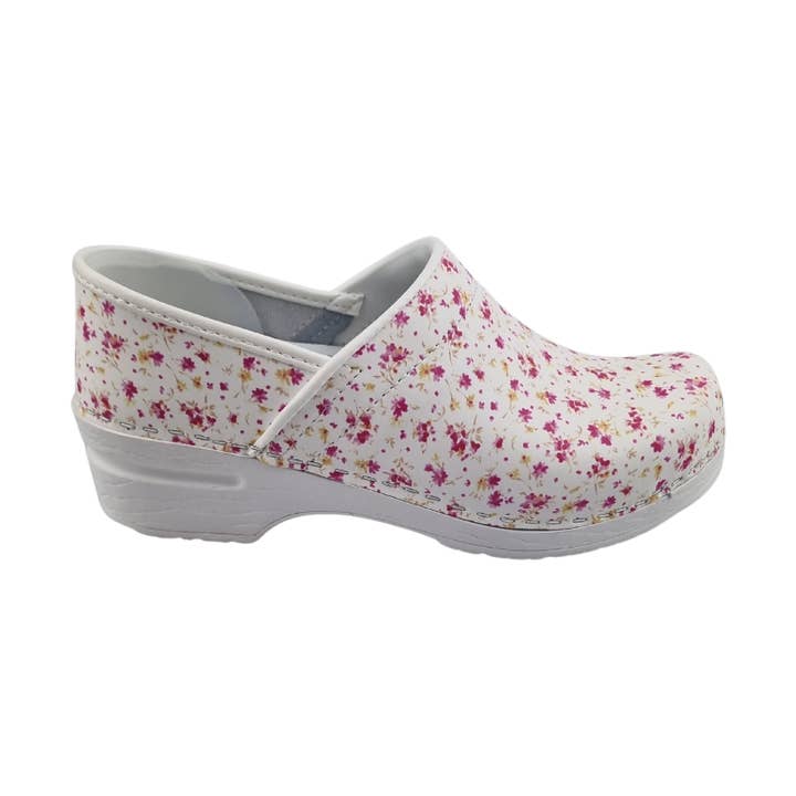 Tamancos Médicos Com Sola PU - Flores Rosa por atacado de TRAAGOODS.COM