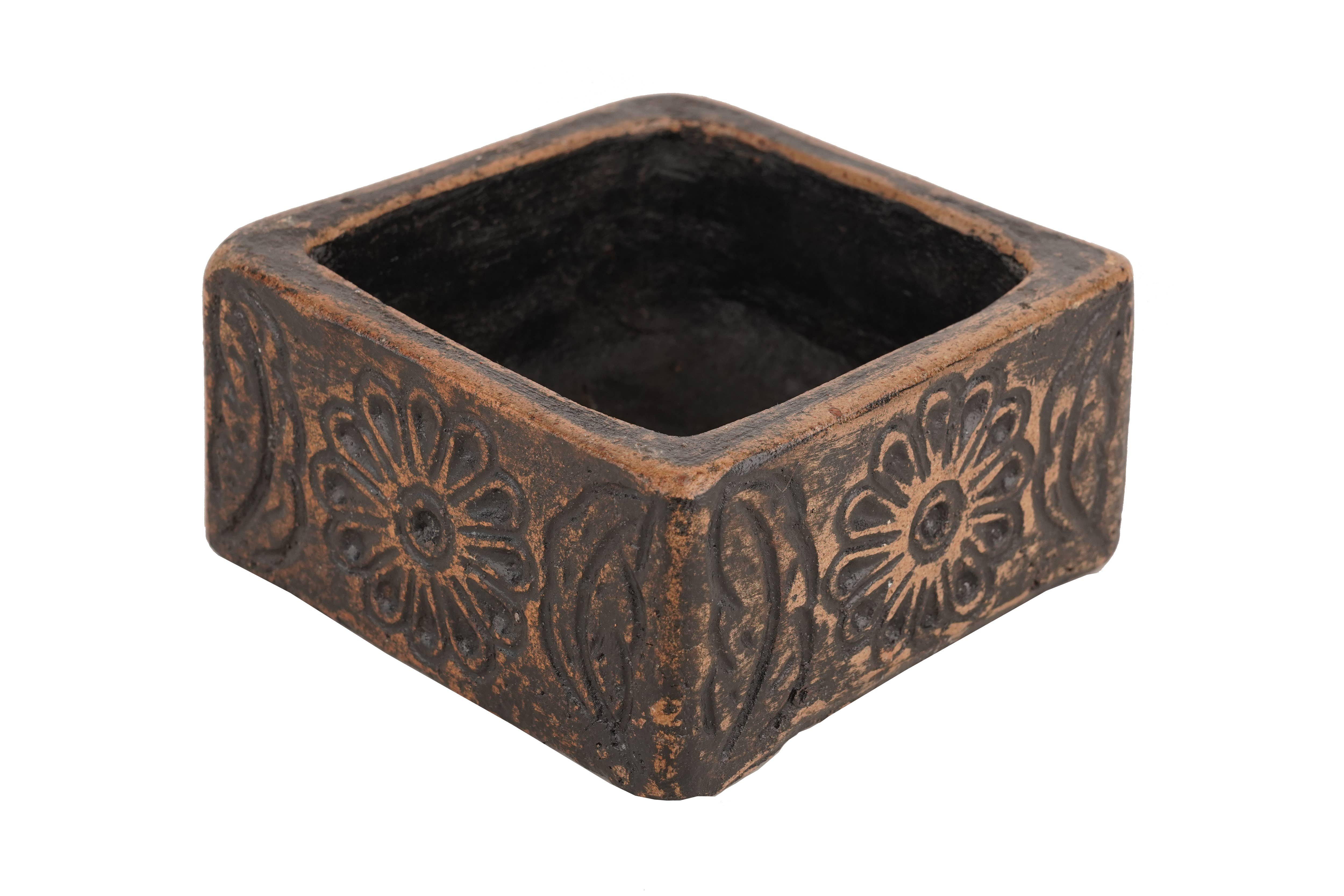 My Amigos Imports - Wholesale Candle Holder - Bohemian™ Flower Candle-Clay Vessel-4 Color Choices9