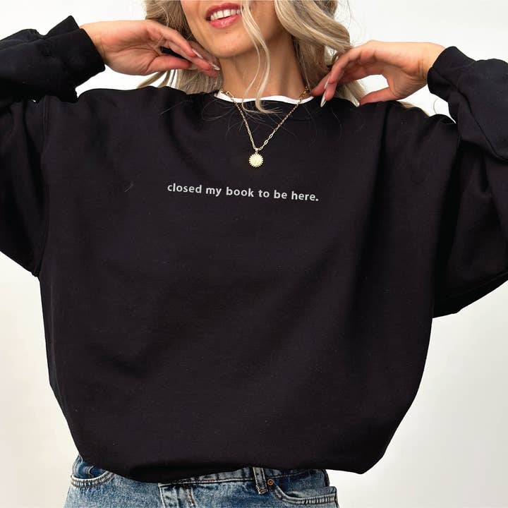 P E T I T R U E - Wholesale Sweatshirt - Women's - EMBROIDERED Sweatshirt for Book Lover Bookish Gifts8