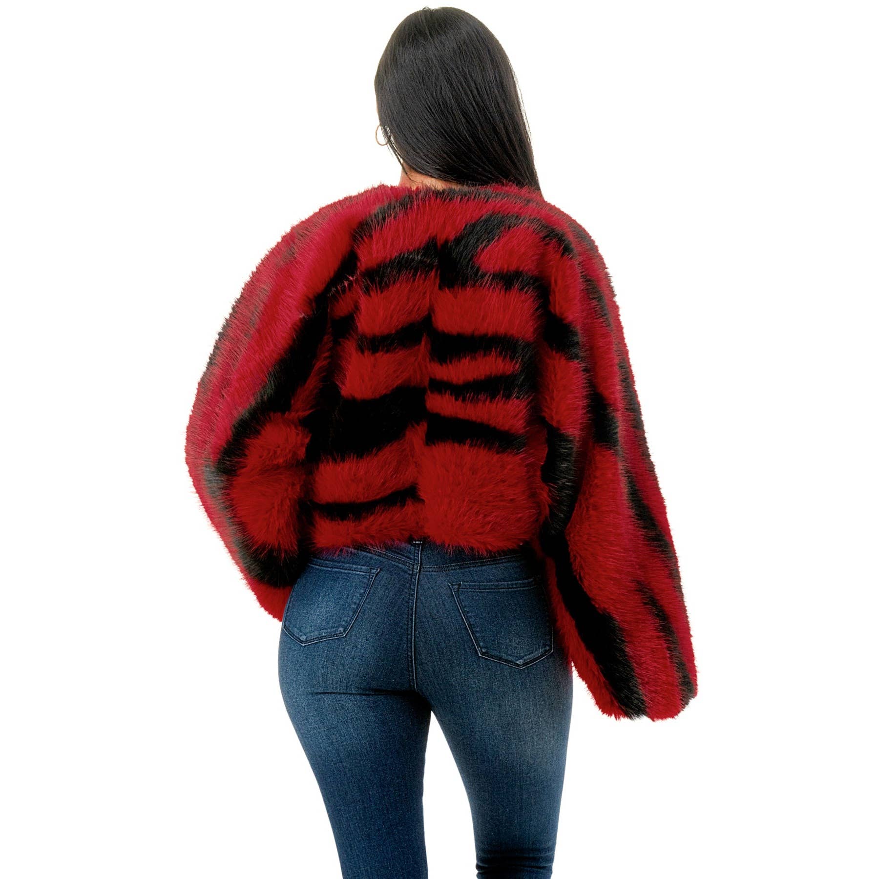 DORCAS - Vente Veste – femme - Veste en fausse fourrure à manches longues Plus8