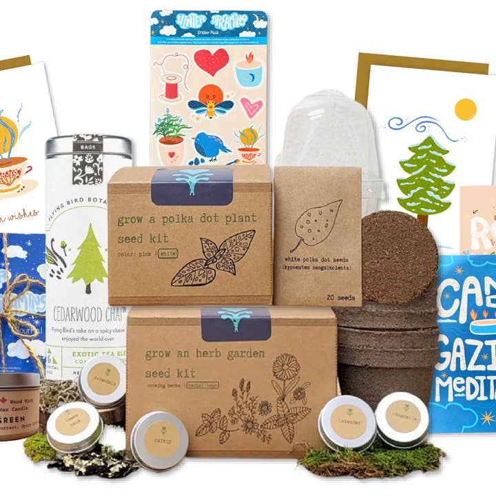 UpRoot Design Studio - Wholesale Food Gift Basket - "Festive Garden" Gift Box (Winter Dreaming)0