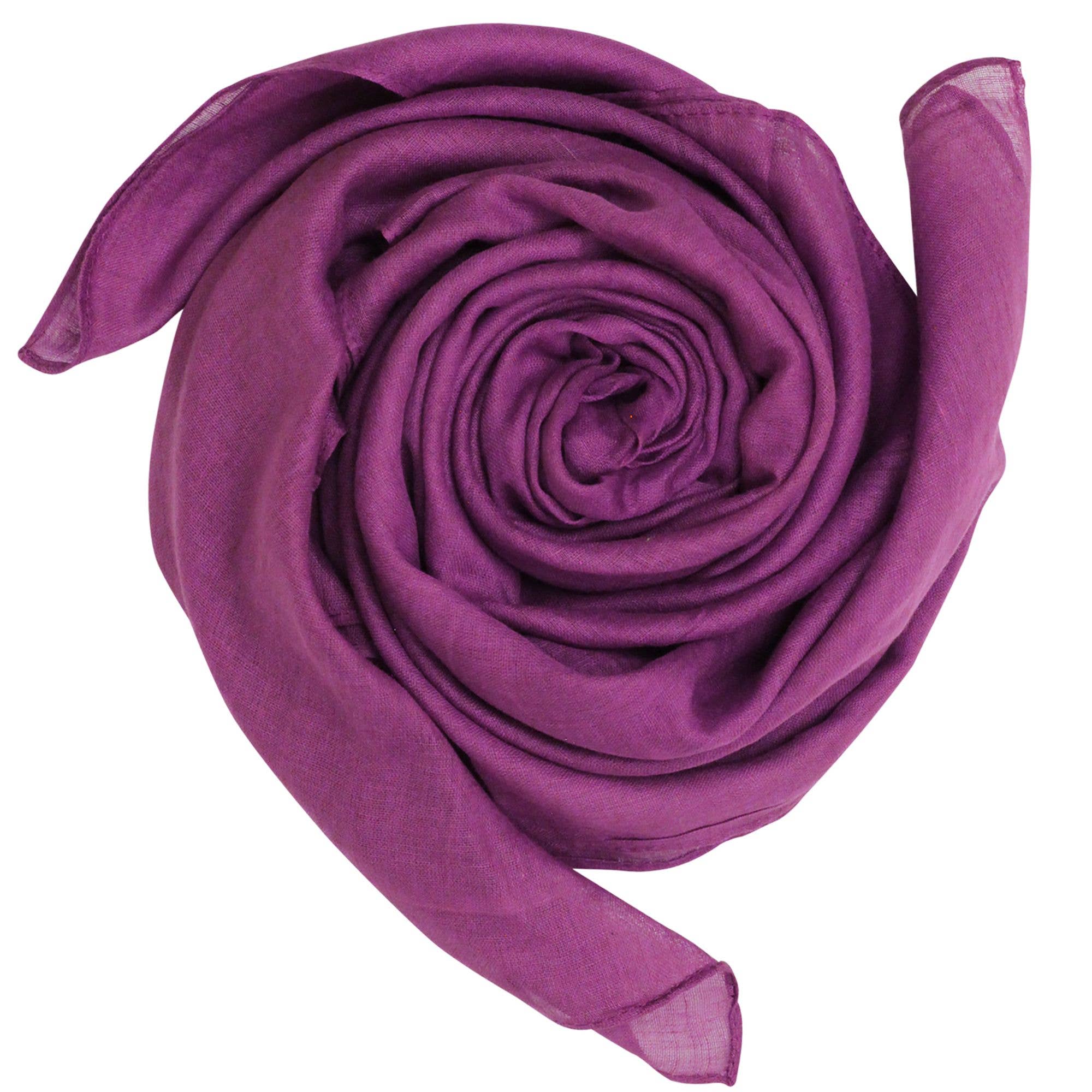 Tribal Trade GmbH - Wholesale Scarf - Unisex - Dark purple cotton cloth 100x100cm lightweight scarf shawl1