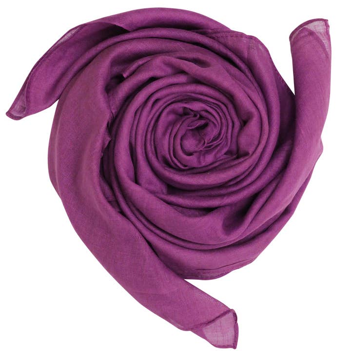 Tribal Trade GmbH - Wholesale Scarf - Unisex - Dark purple cotton cloth 100x100cm lightweight scarf shawl1