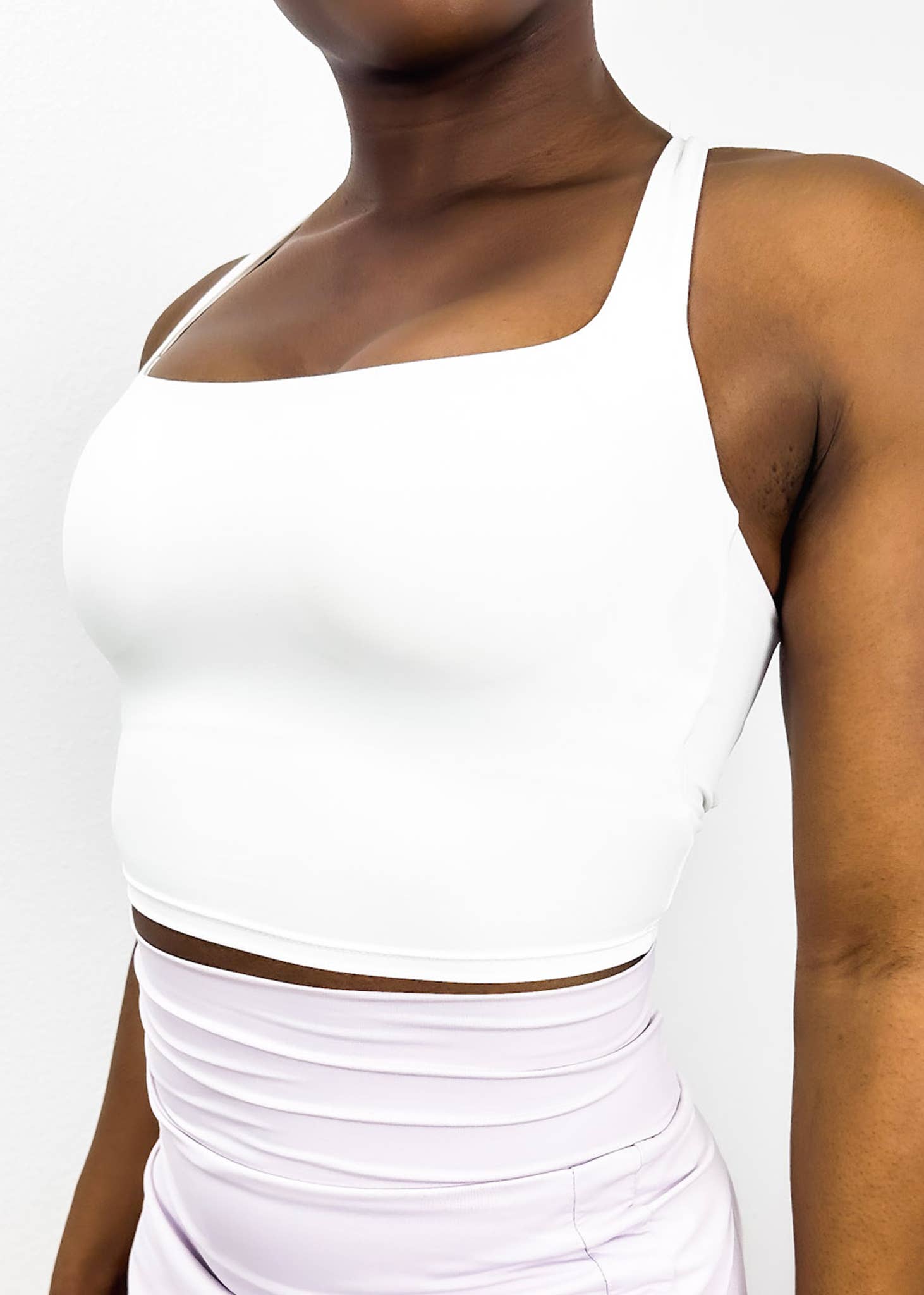 Active by Anna-Kaci - Wholesale Sports Bra - Women's - Square Neck Contouring Lined Open Back Sports Bra Tank5