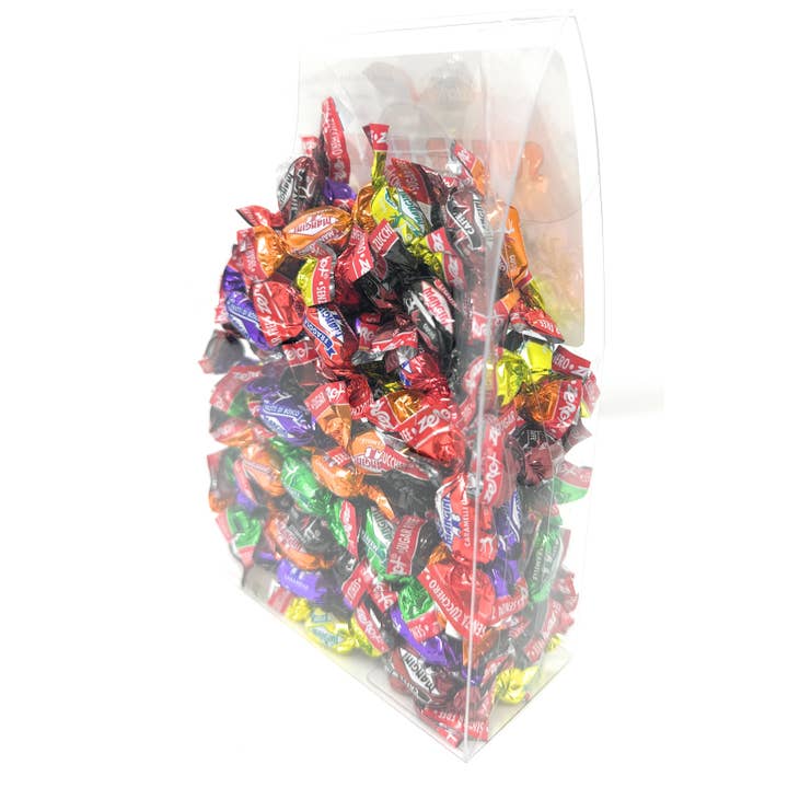 Dulcefina Chocolate and Sweets - Wholesale Hard Candy - Italian Sugar Free Candy Mix W/ Stevia 10oz Clear Tab Top1