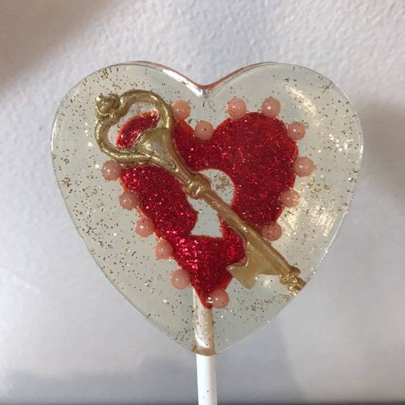 A Secret Forest – wholesale Lollipop – Fondant Red Key To My Heart Lollipops3