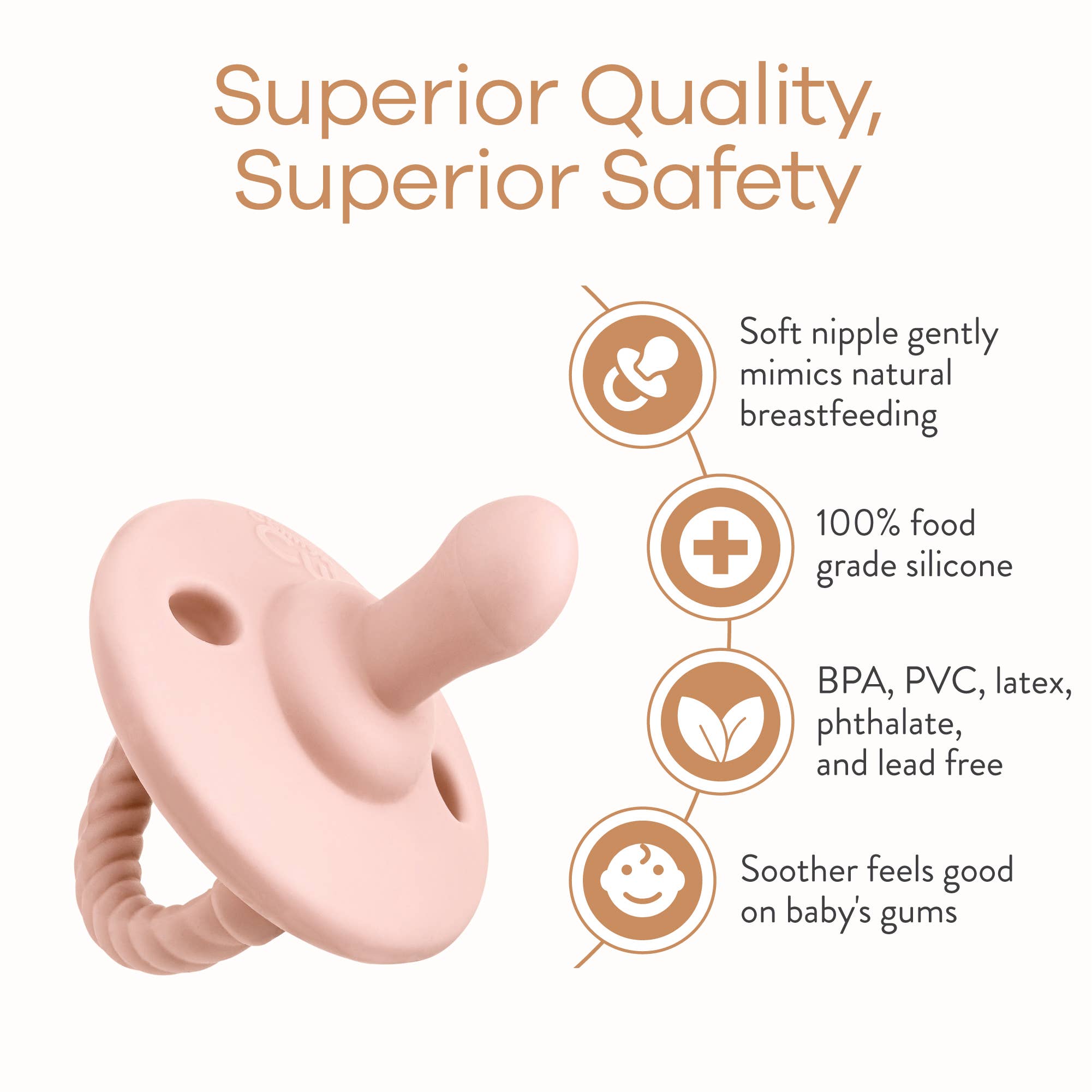 Comfy Cubs - Wholesale Pacifier - Baby - Baby Pacifier 4 Pack, 100% Food Garde Silicone by Comfy Cubs20