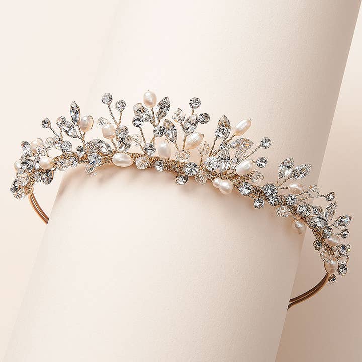 Dareth Colburn Designs - Vente Diadème – femme - Diadème en perles et cristaux d'Aspen5
