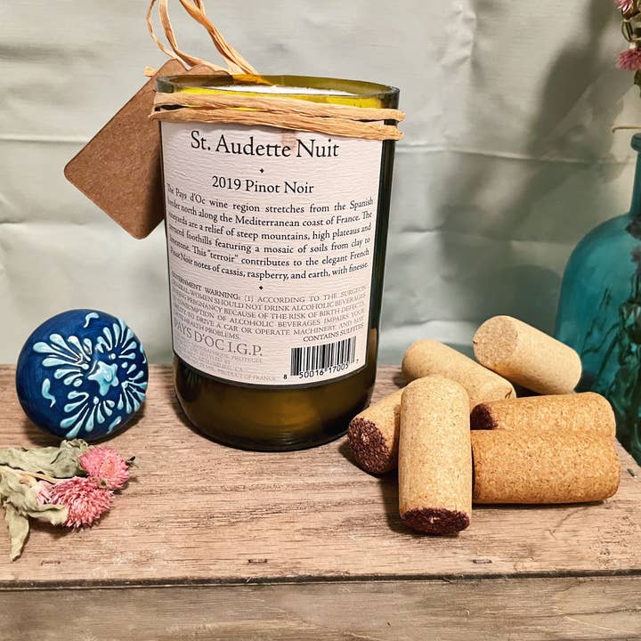 Le Vin Bougie Candles - Wholesale Jar/Filled Candle - Boudoir Powder Soy Wine Bottle Candle5