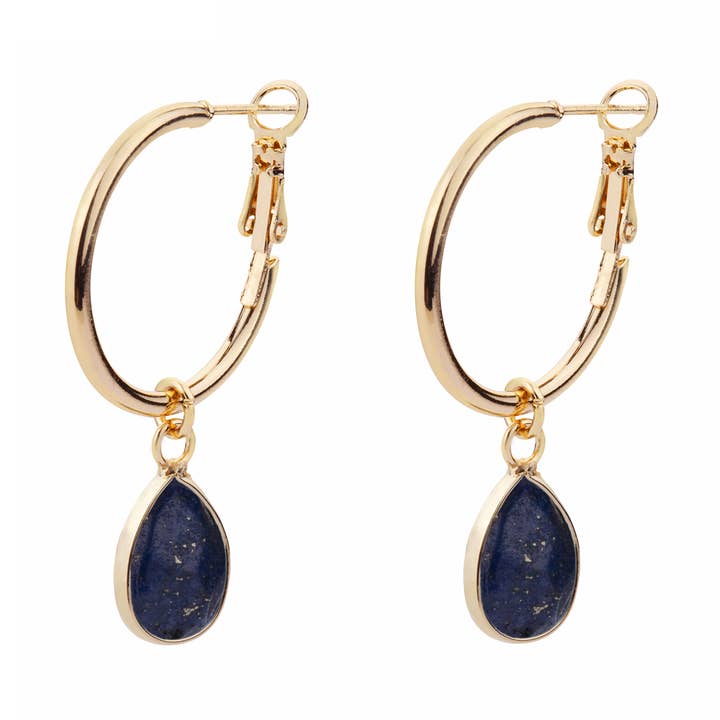 Venus Semi-Precious Stone Leaver Earrings for wholesale by D&X Ltd