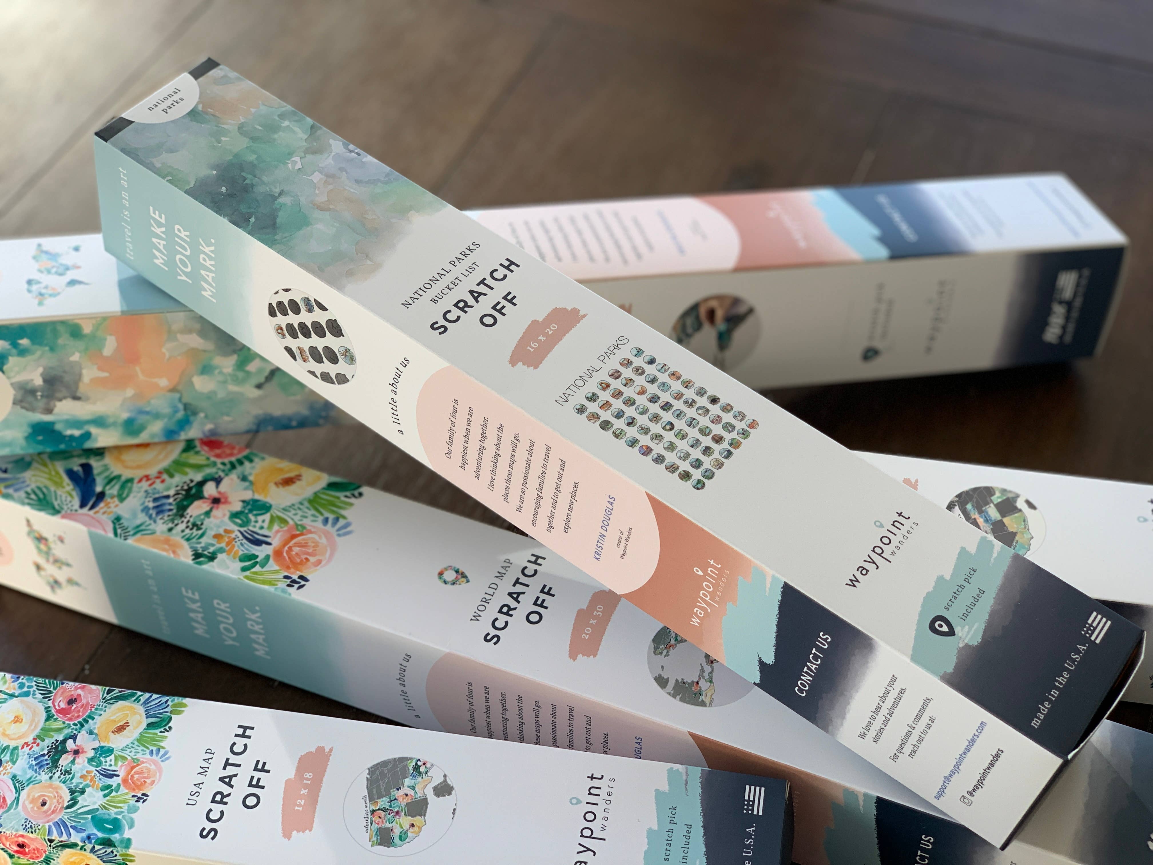 Waypoint Wanders - Vendita all'ingrosso Stampa artistica - 63 Lista dei desideri da grattare per parchi nazionali8