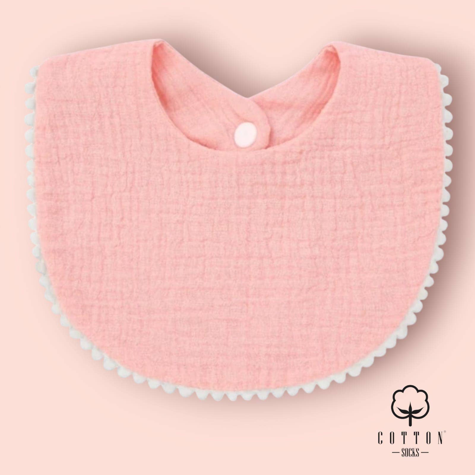 Cotton Socks - Wholesale Socks - Baby - BAO-05 Organic Cotton Bib double has 2 fabrics 25X11 cm5