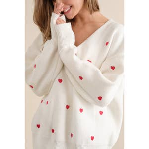 Purchase Wholesale heart sweater. Free Returns & Net 60 Terms on Faire