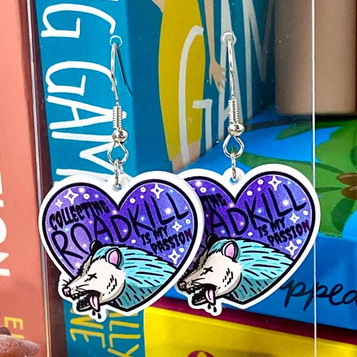 Briar layne - Wholesale Dangle Earrings - Possum Trash Panda Lover Jewelry Earrings0