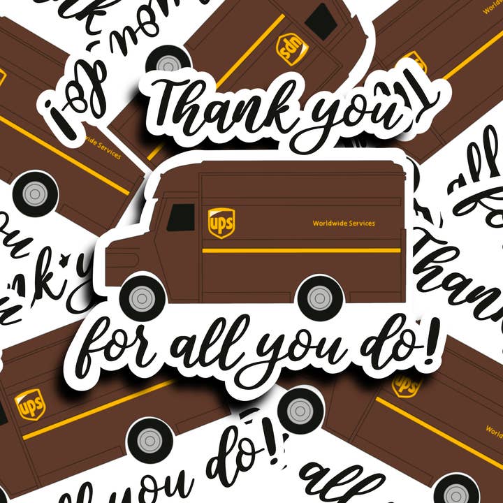 Breathe Aloha Hawaii – Großhandel Aufkleber – UPS United Paketservice-Mitarbeiter Dankeschön-Aufkleber