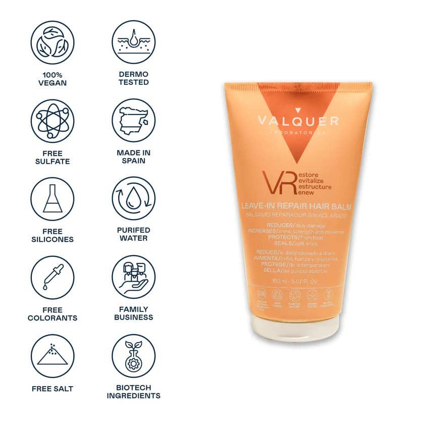 Valquer Laboratorios - Wholesale Hair Leave-In Conditioner - VR 3-in-1 Leave-In Repair Balm4
