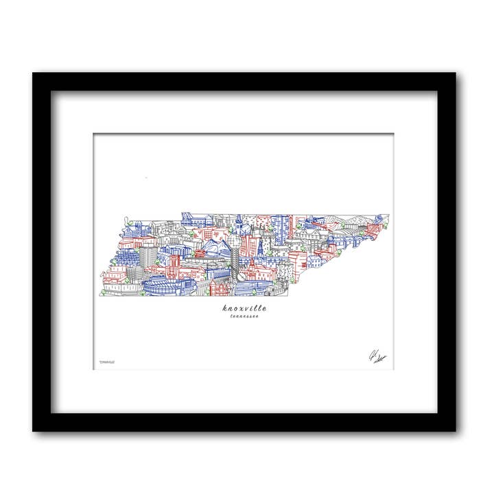 Knoxville Tennessee väggdekor för wholesale av Townsville Art