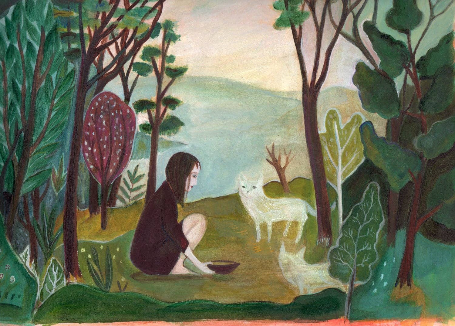 ANN WILLEY ARTS - Vendita all'ingrosso Biglietti di auguri generici - Biglietto d'auguri, Belle Arti, Gatti, Magico, Gatti Fantasma1