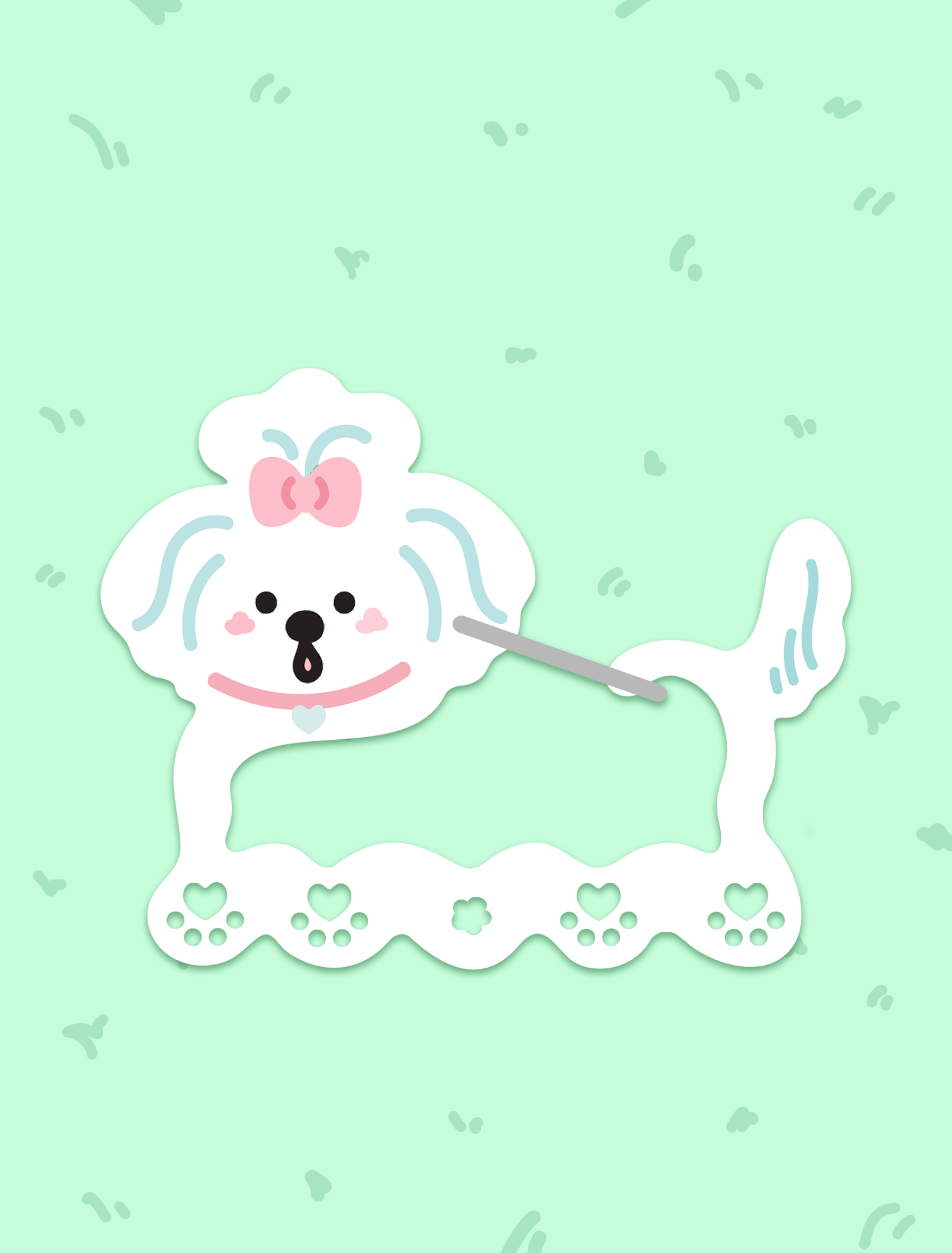 Cambrasine - Wholesale Keychain - Women's - Puppy Pal Acrylic Carabiner8